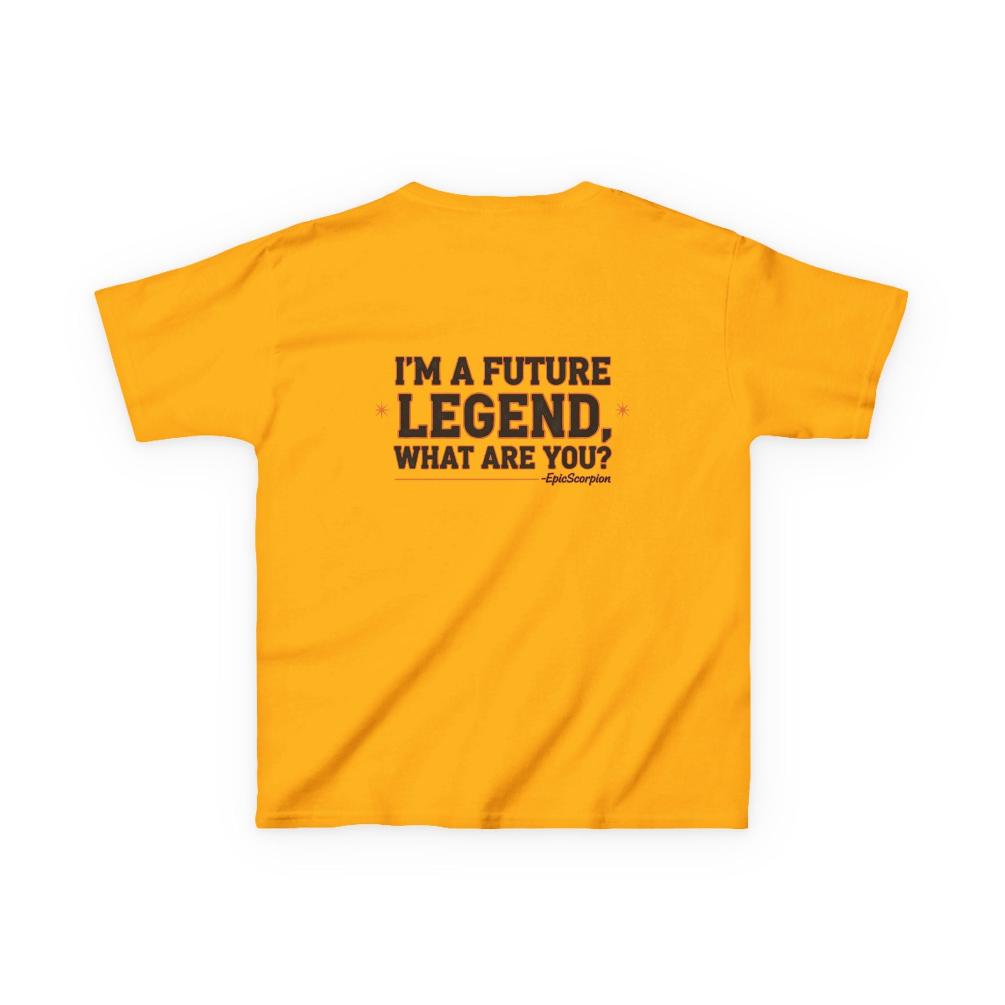 Kids Tee — "Future Legend" Epic Scorpion Graphic Shirt