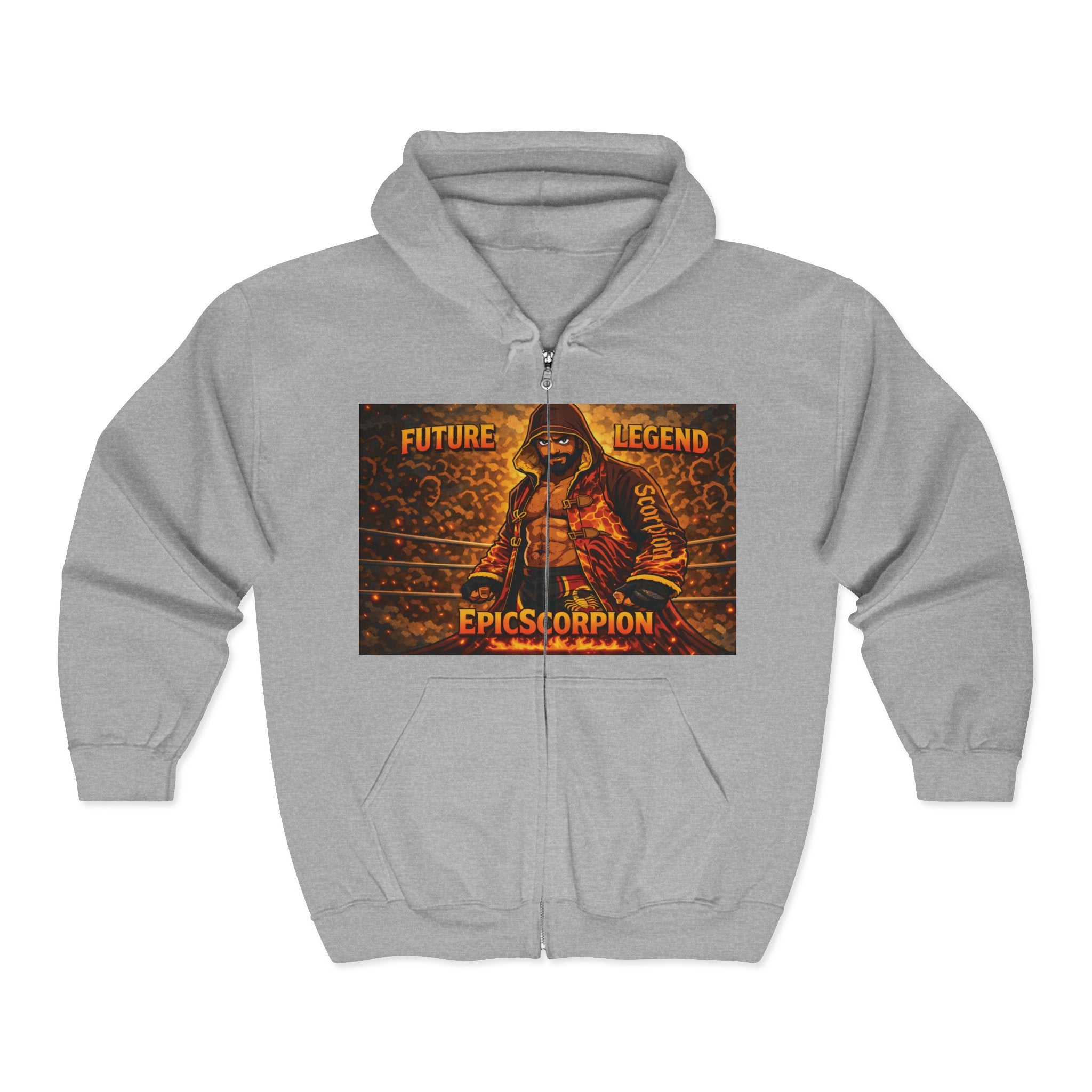 Future Legend Zip Hoodie – "I’m a Future Legend, What Are You?" Graphic Jacket