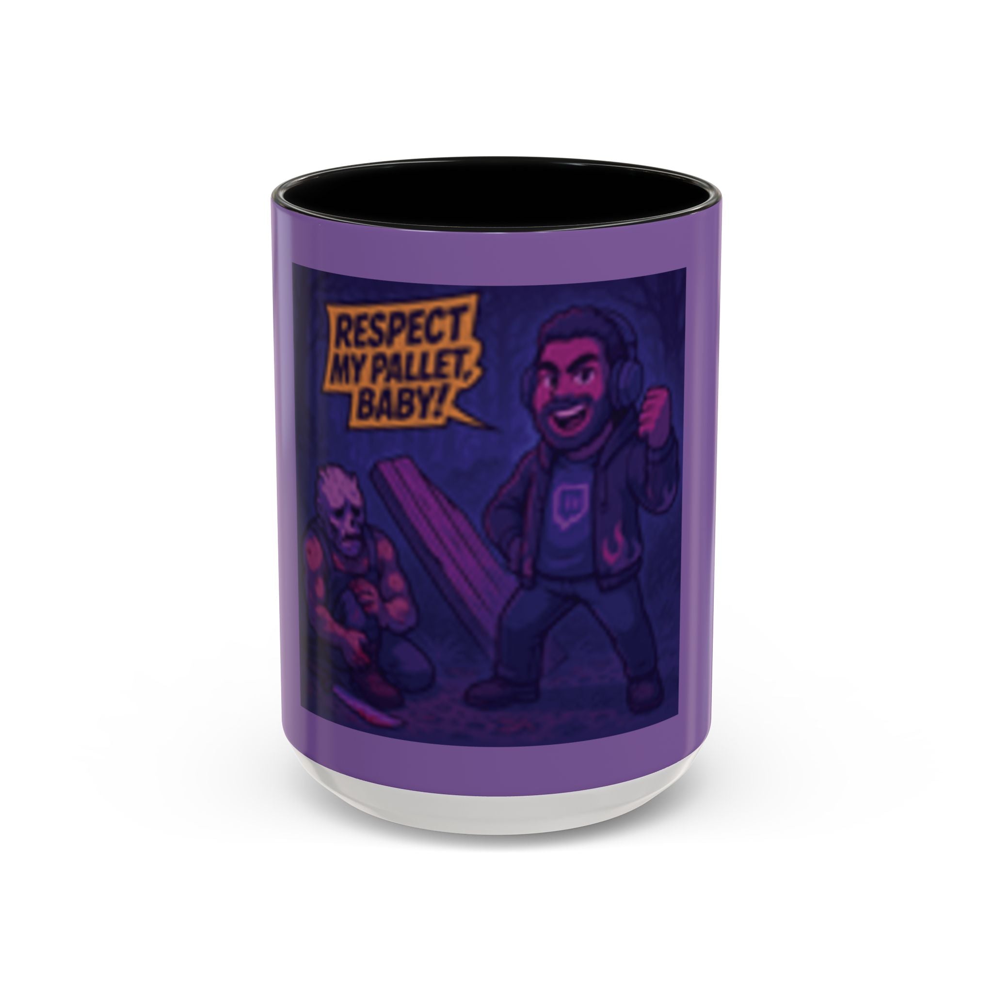 Respect My Pallet Baby Coffee Mug — Funny Gamer/Artist Palette Mug (11/15oz)