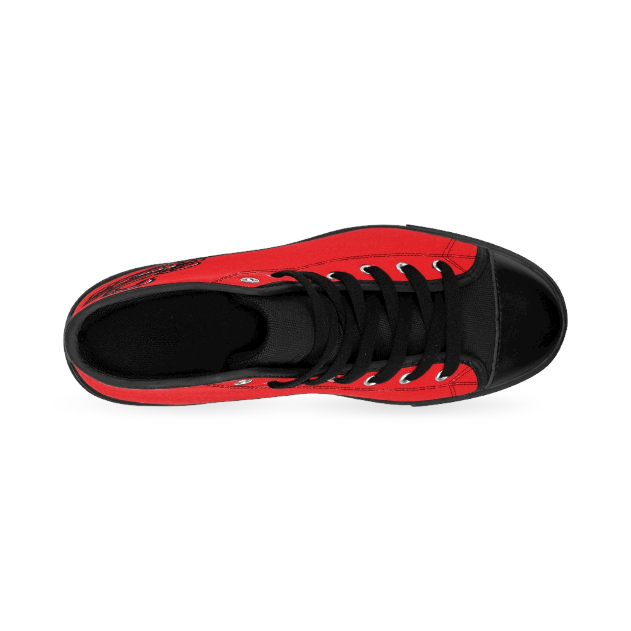 Epic Scorpion High-Top Sneakers — Red Graphic Men's Classic Sneakers