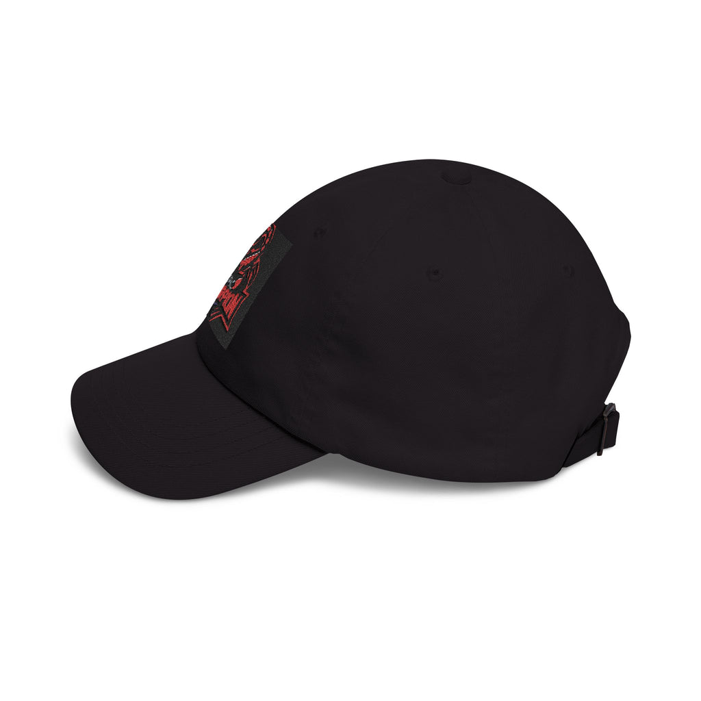Scorpion Patch Dad Cap — Embroidered Red Scorpion Baseball Hat