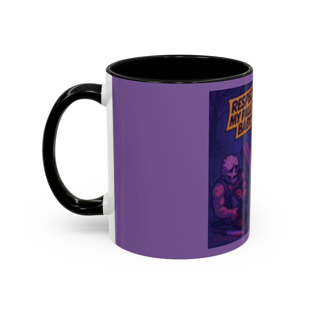 Respect My Pallet Baby Coffee Mug — Funny Gamer/Artist Palette Mug (11/15oz)