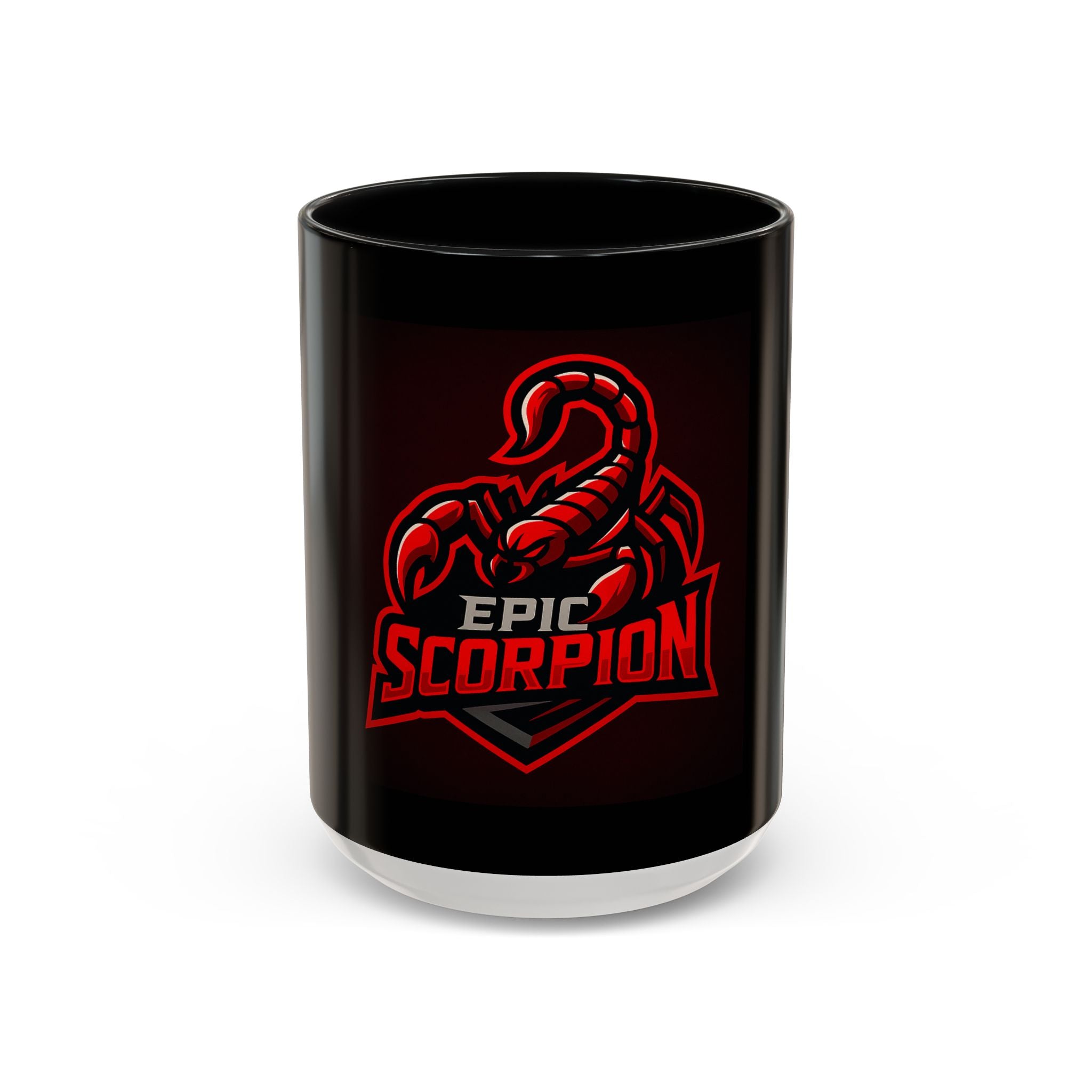 Epic Scorpion Coffee Mug – Red Gaming Logo Accent Mug