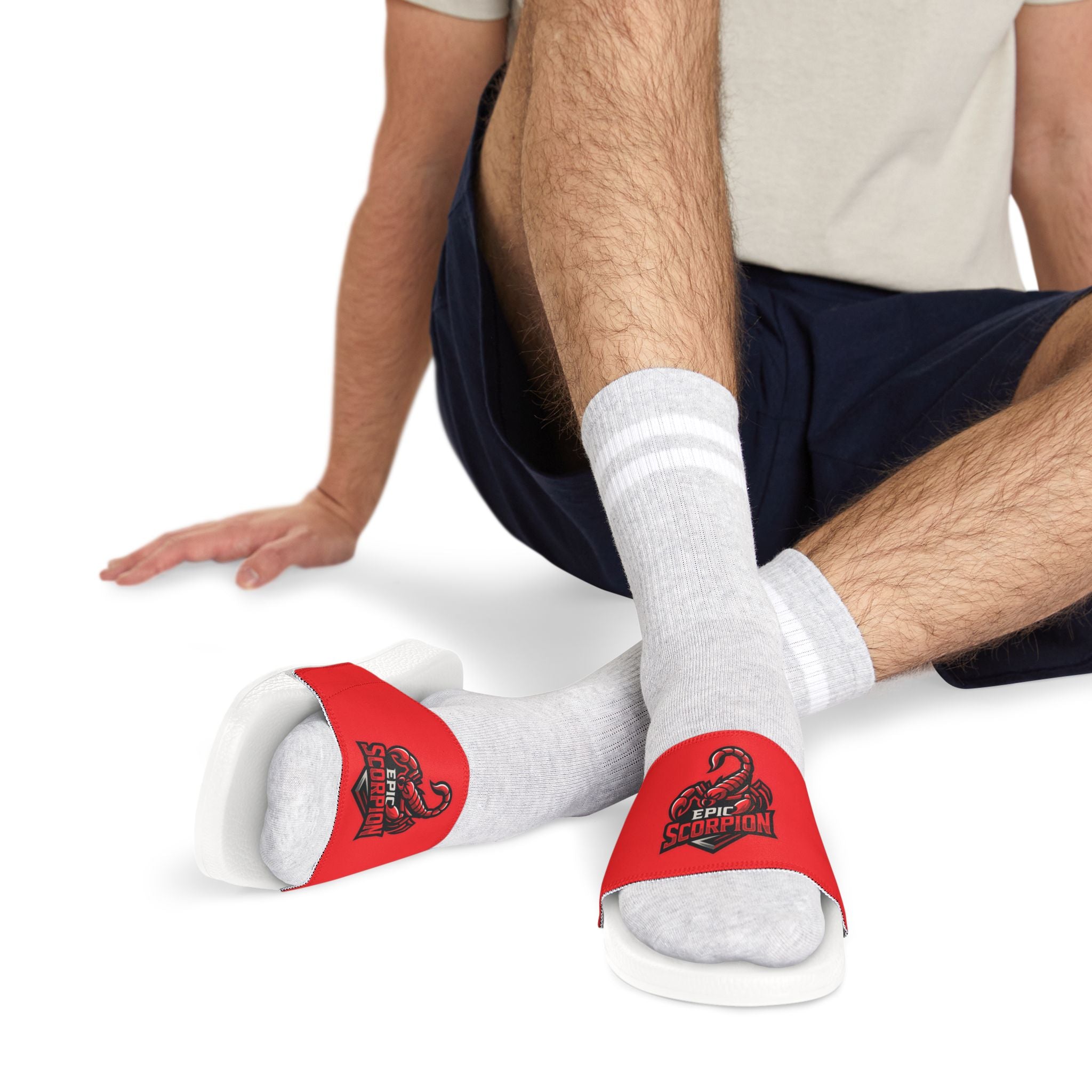 Scorpion Logo Slide Sandals — Removable Strap Men’s Slides