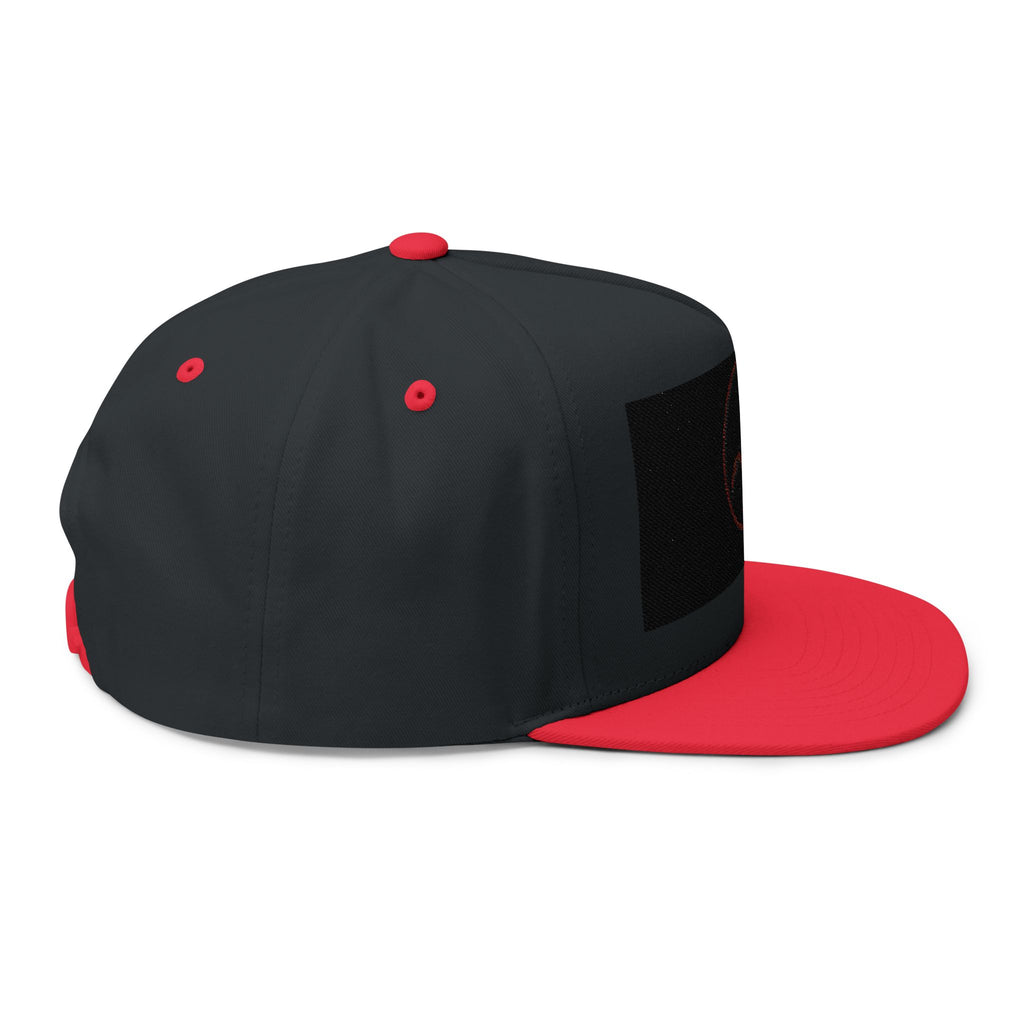 Scorpio Embroidered Flat Bill Cap – Red Zodiac Scorpion Snapback