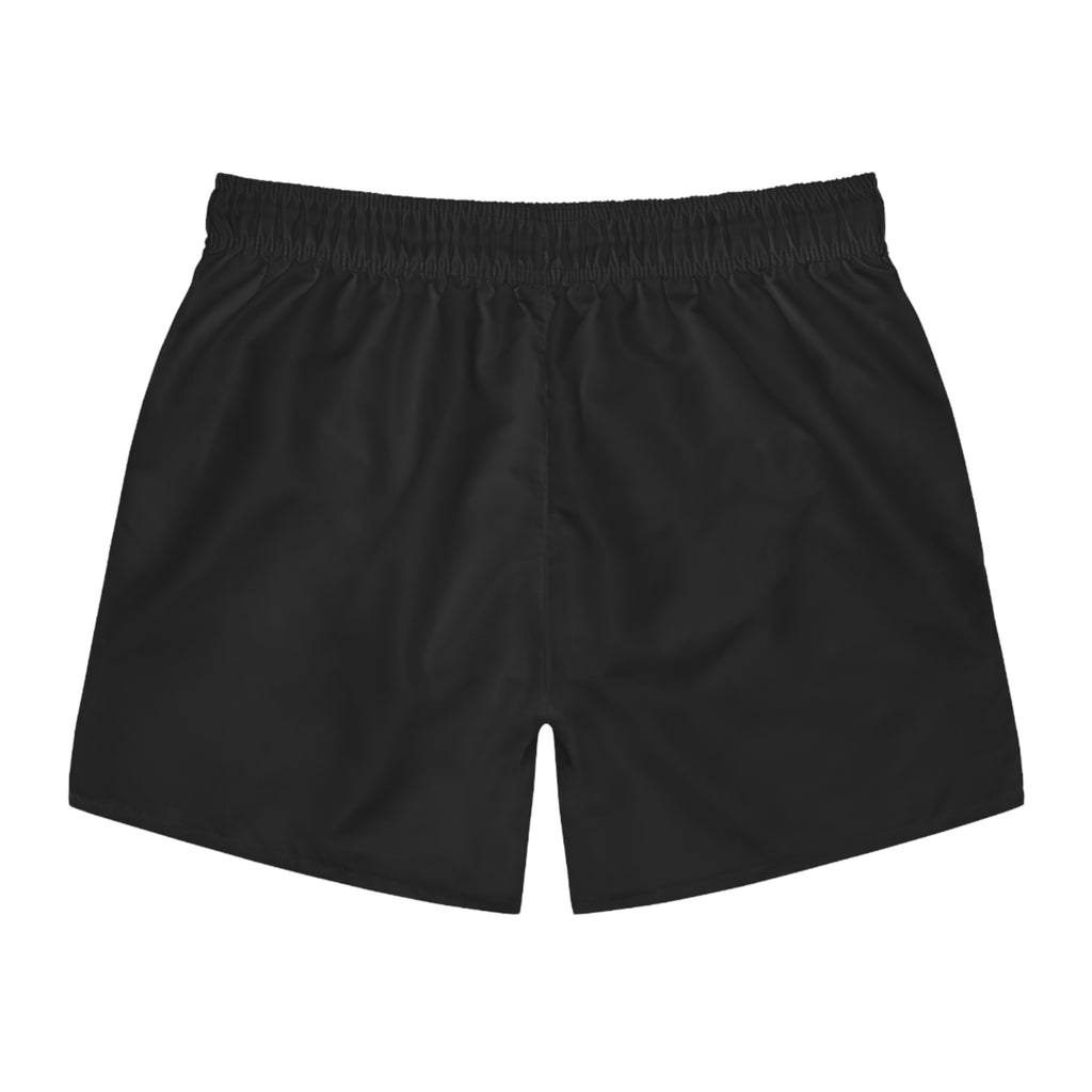 Scorpion Logo Swim Trunks – Black Athletic Beach Shorts