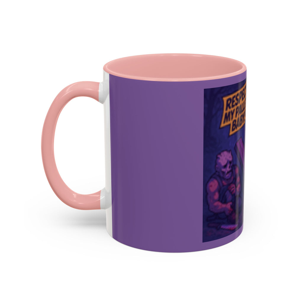 Respect My Pallet Baby Coffee Mug — Funny Gamer/Artist Palette Mug (11/15oz)