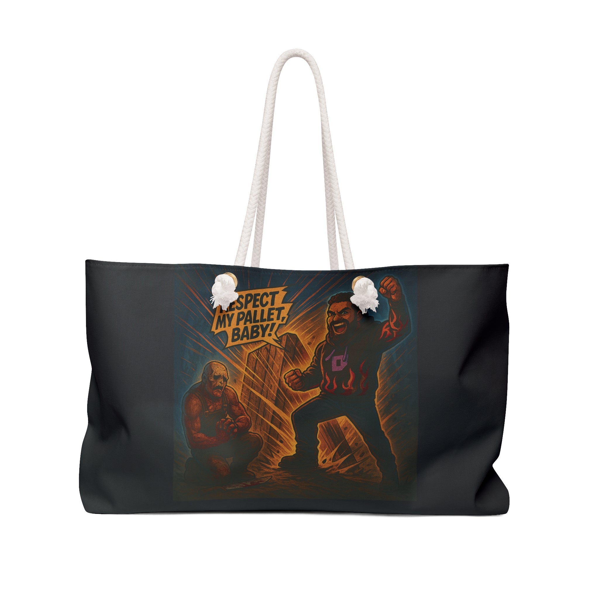 Weekender Bag - "Respect My Pallet, Baby!" Graphic Travel Tote