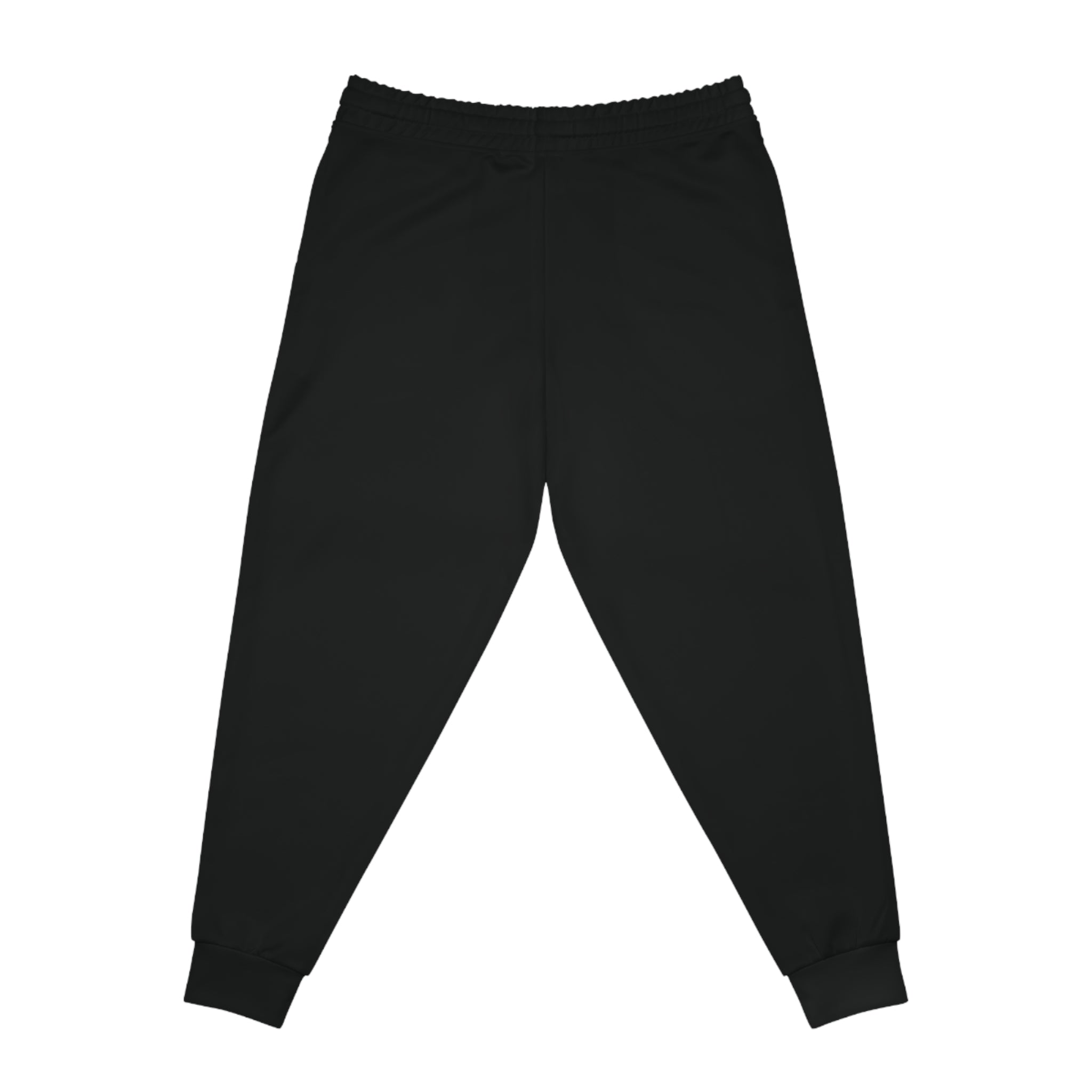 Black Athletic Joggers with Red Spartan Logo — Men's Casual Sports Pants