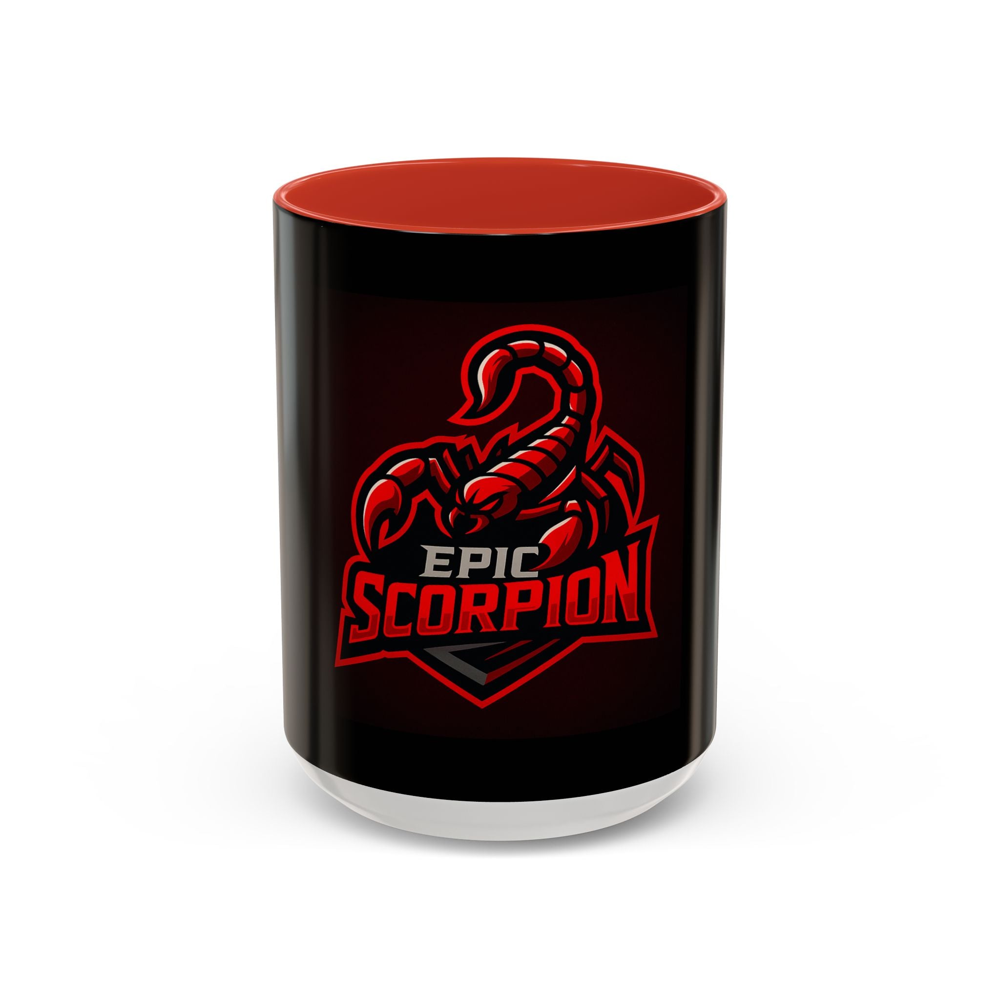 Epic Scorpion Coffee Mug – Red Gaming Logo Accent Mug