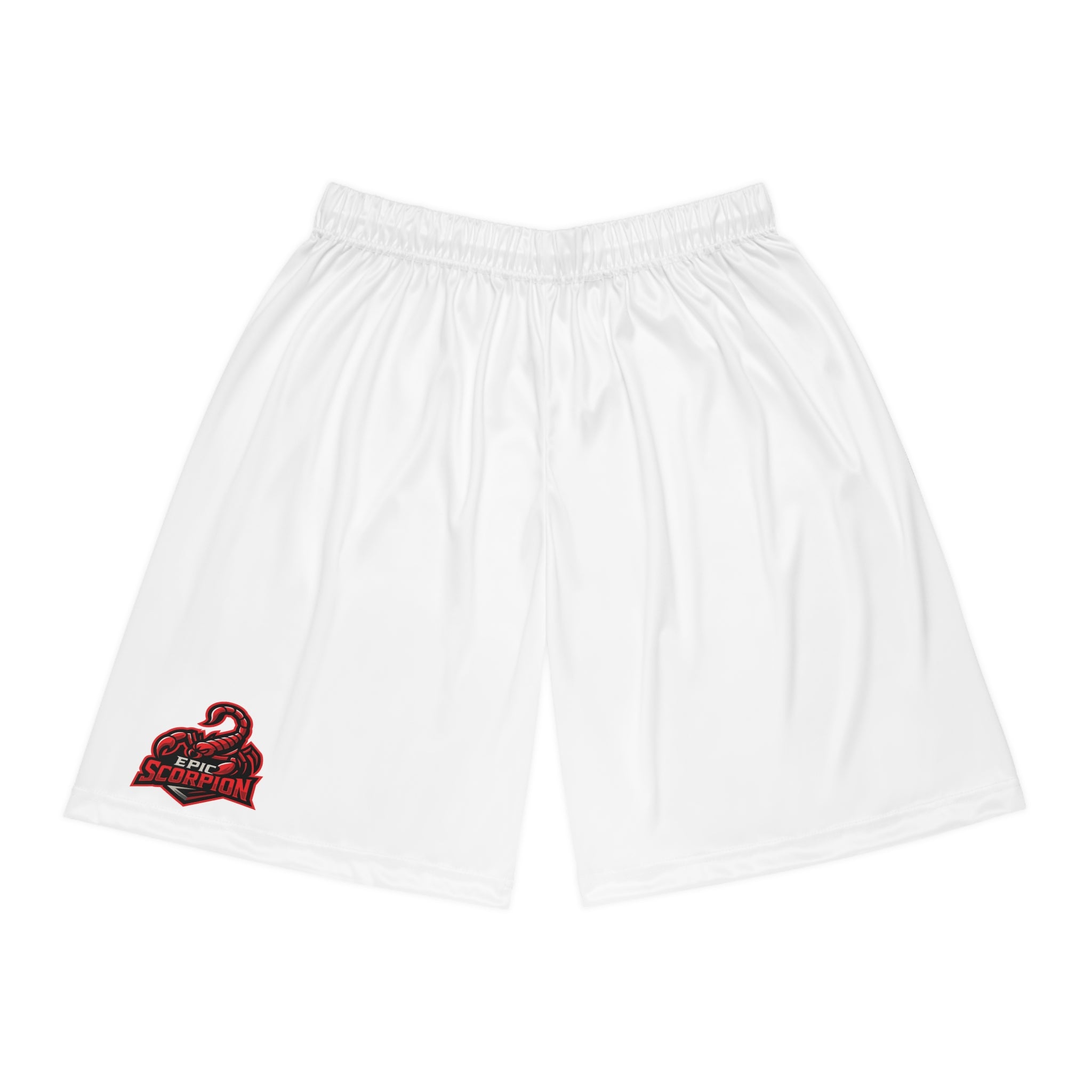 Basketball Shorts — Red Scorpion Team Logo Athletic AOP Shorts