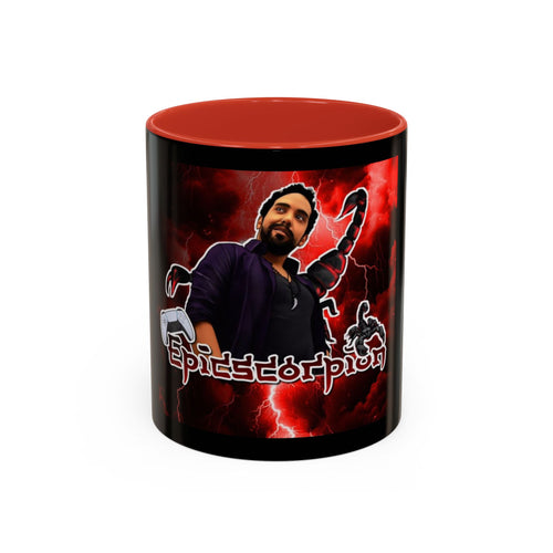 Epic Scorpion Coffee Mug – Red Lightning Gamer/Streamer Mug (11oz & 15oz)