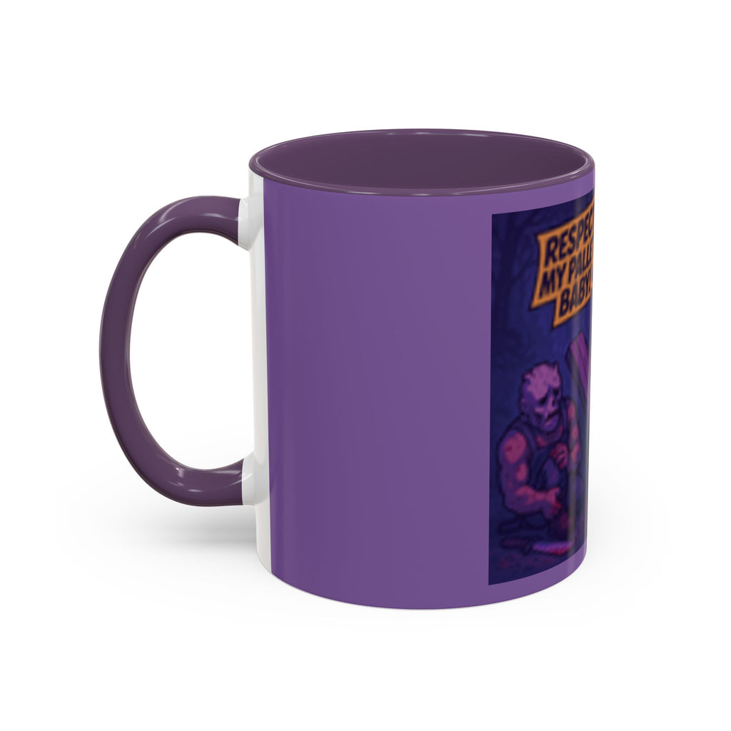 Respect My Pallet Baby Coffee Mug — Funny Gamer/Artist Palette Mug (11/15oz)