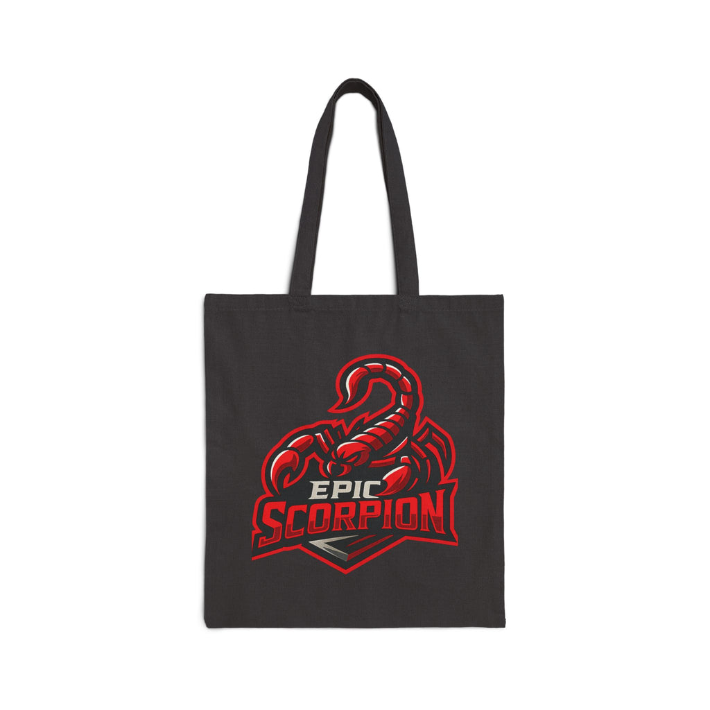 Epic Scorpion Tote Bag — Red Scorpion Graphic Canvas Tote