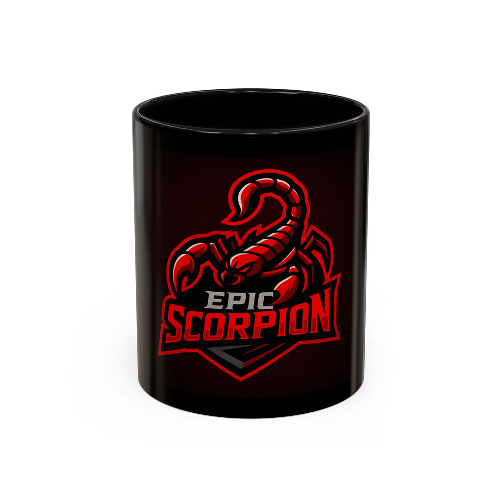 Epic Scorpion Coffee Mug – Red Gaming Logo Accent Mug