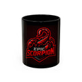 Epic Scorpion Coffee Mug – Red Gaming Logo Accent Mug