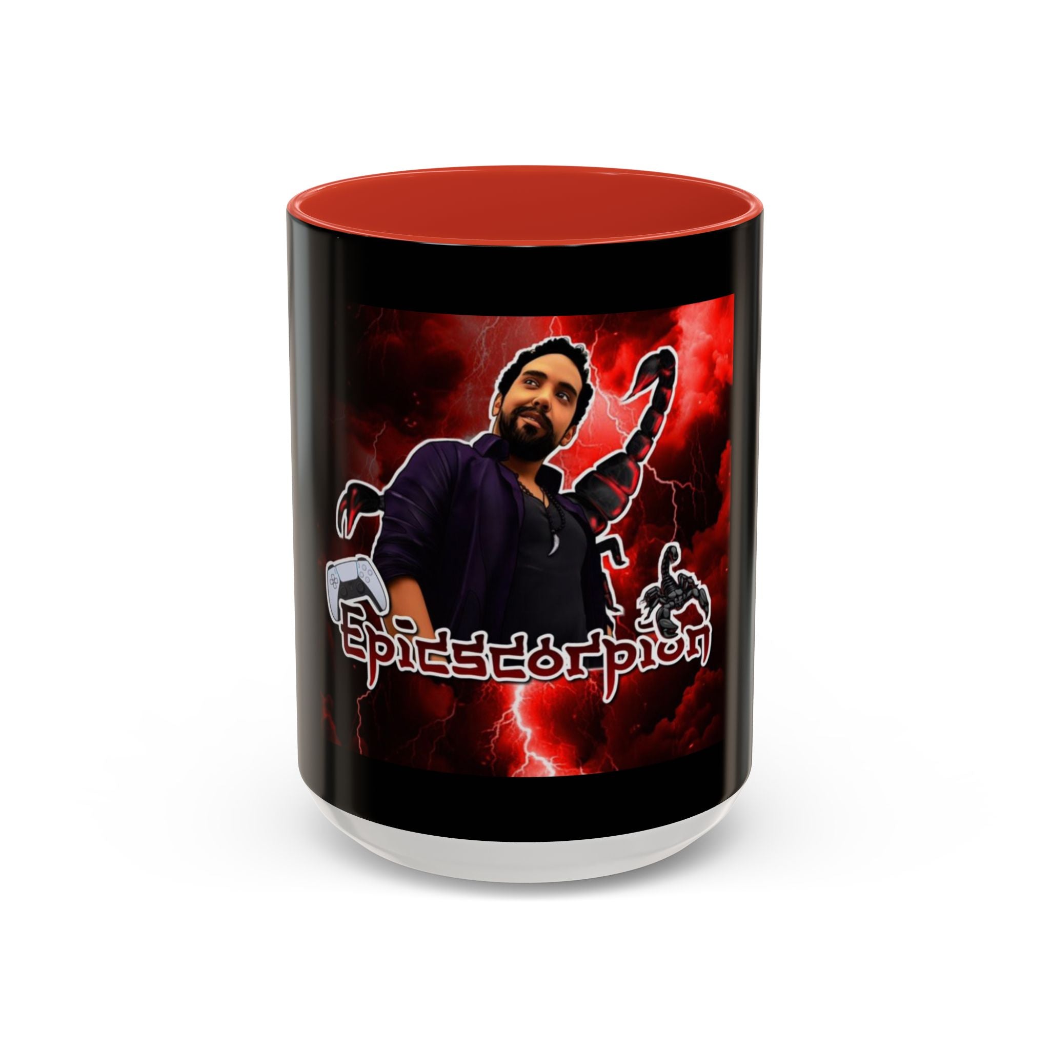 Epic Scorpion Coffee Mug – Red Lightning Gamer/Streamer Mug (11oz & 15oz)
